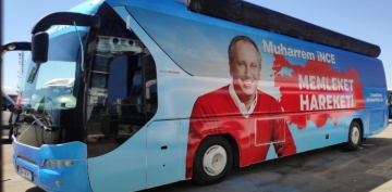 Muharrem İnce otobüsünü paylaştı