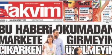 Takvim gazetesi: Alışverişe tek başına ve tok karnına çıkın, çocuklar olmasın